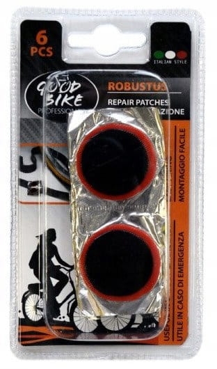 Zestaw łatek do dętek rowerowych ROBUSTUS Ø30 mm – 6 sztuk