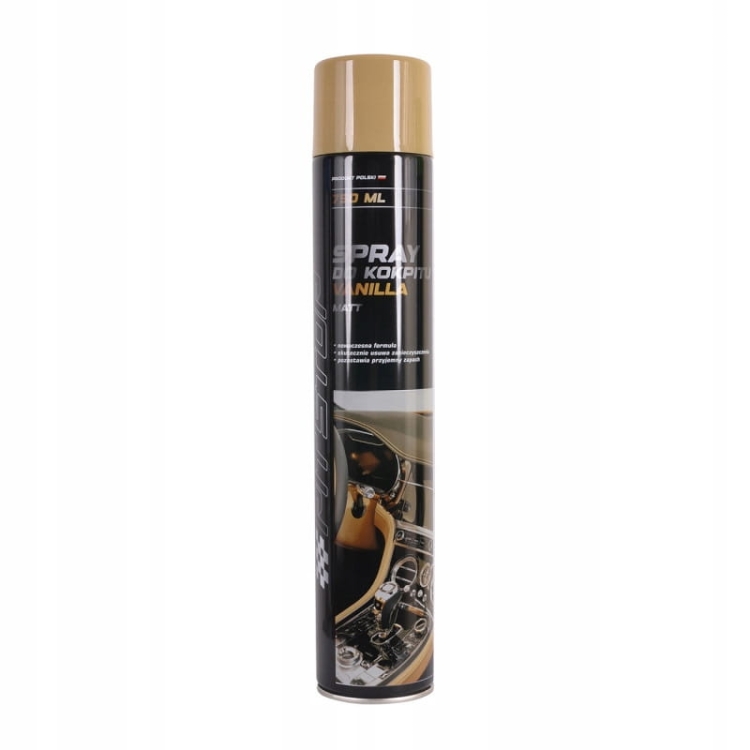 Spray do kokpitu Pit Stop 750ml wanilia – połysk i ochrona antystatyczna