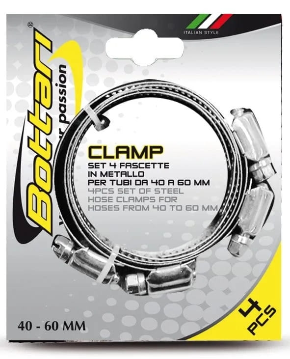 Cybanty stalowe Bottari CLAMP 40–60 mm – obejmy mocujące