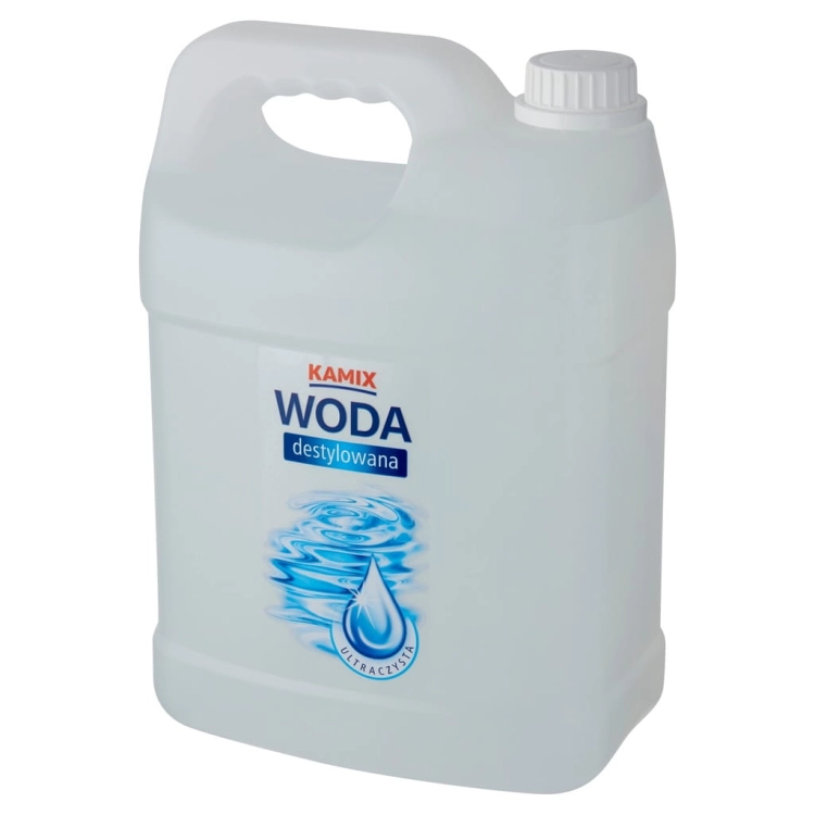 Woda destylowana 5L do laboratorium, kosmetyki, akwarystyki, żelazek
