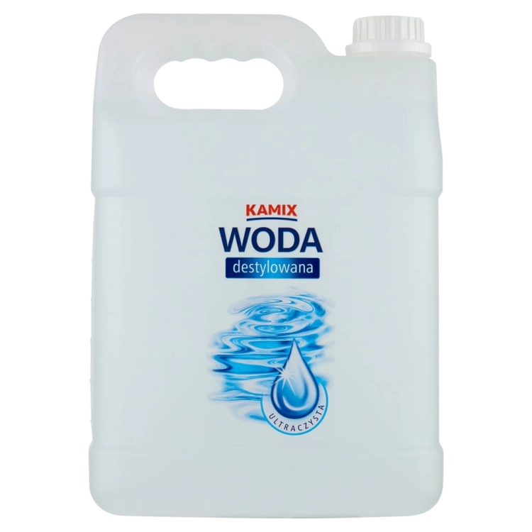 Woda destylowana 5L do laboratorium, kosmetyki, akwarystyki, żelazek