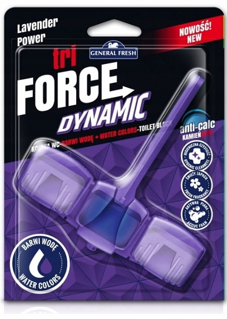 General Fresh Kostka do WC Tri-Force 45g Lawendowa Fioletowa Woda