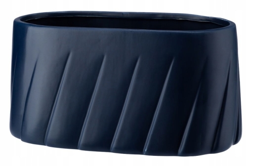 Doniczka ceramika niebieski Galicja 24,5 cm x 13,5 x 12 cm