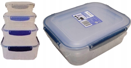 SMUKEE zestaw 4 pojemników do żywności 650-3300ml szczelne