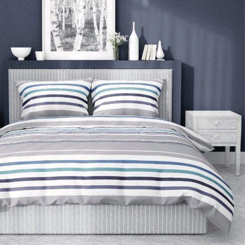 Pościel bawełniana 220x200 komplet 3 el. Detexpol na suwak