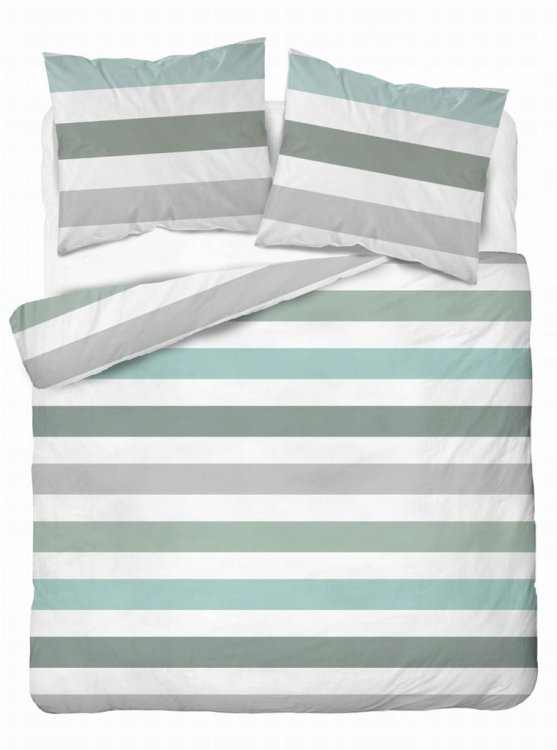 Pościel satynowa bawełniana Home Satin 160x200 w pasy