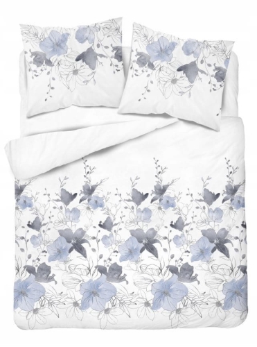 Pościel satynowa bawełniana Home Satin 220x200 w kwiaty