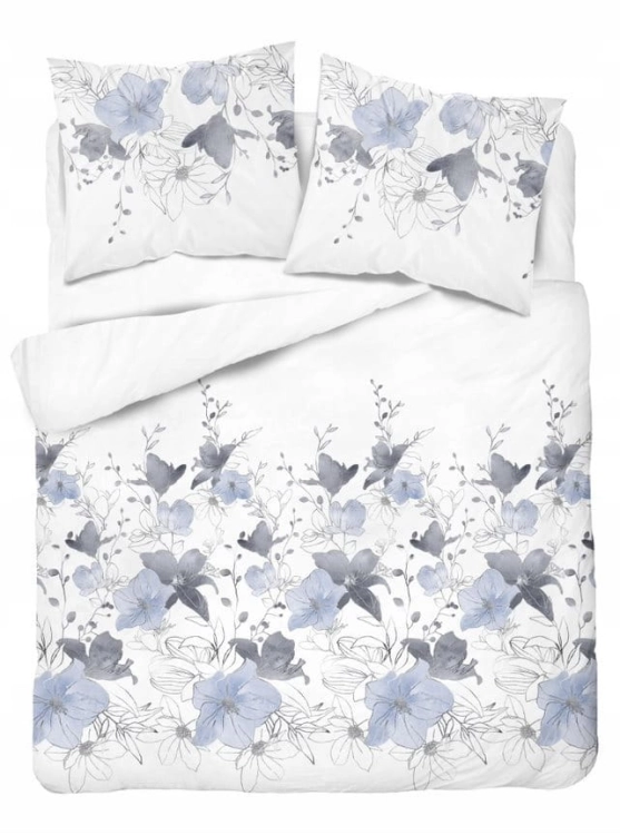 Pościel satynowa bawełniana Home Satin 220x200 w kwiaty