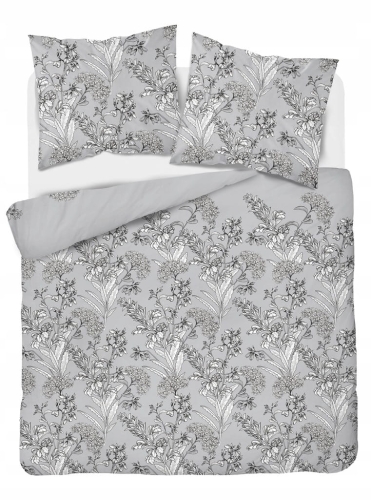 Pościel bawełniana ASTI 220x200 + 2x70x80 kwiaty zamek Oeko-Tex