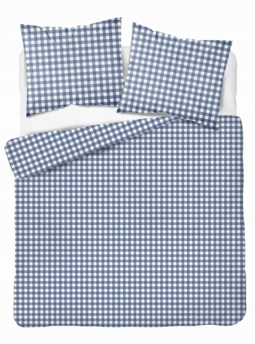 Pościel bawełniana ASTI 220x200 + 2x70x80 krata zamek Oeko-Tex