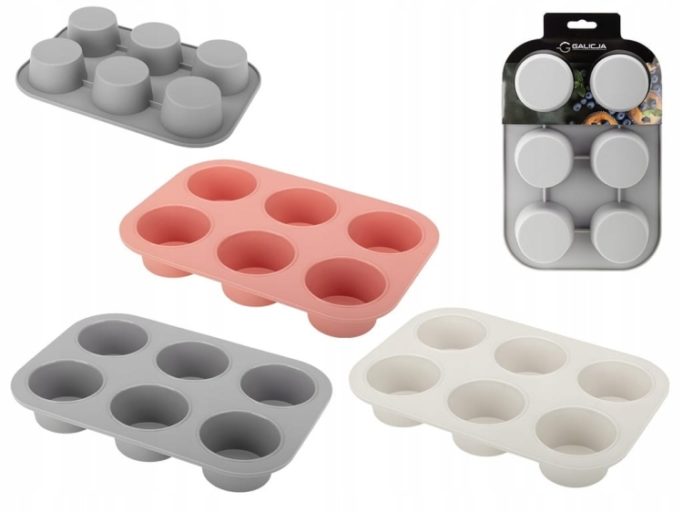Forma silikonowa do pieczenia muffinek i babeczek 25,7x17,6x3,6 cm