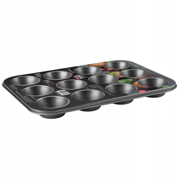 Forma do pieczenia muffinek i babeczek IDEAL 12 szt. nieprzywieralna