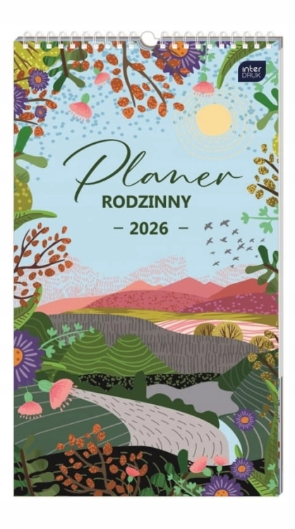 Planer rodzinny 2026 dla 4 osób – z grafikami pejzaży