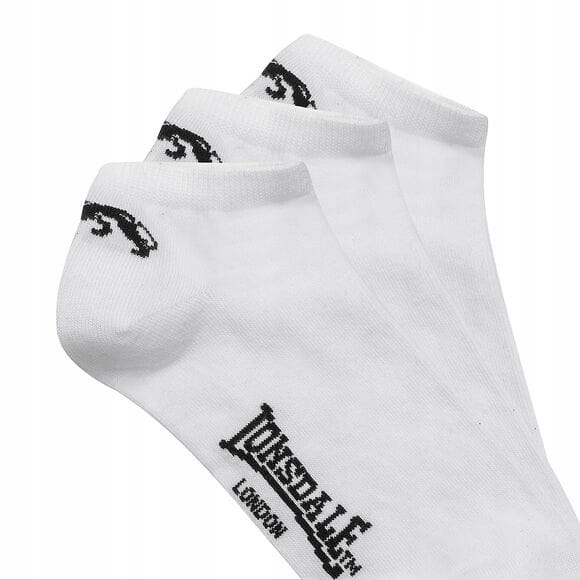 Skarpetki LONSDALE stopki 3 pary białe 39–42 – bawełniane unisex