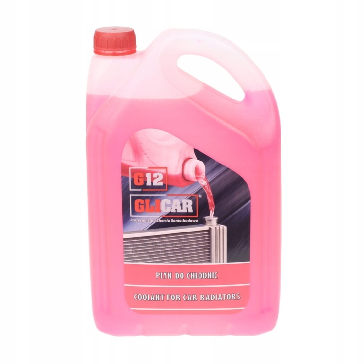 Płyn do chłodnicy G12 czerwony 5L – do –35°C, ochrona silnika