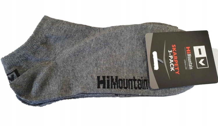 Stopki HI MOUNTAIN URBAN LINE 3-pak szare rozmiar 42–45
