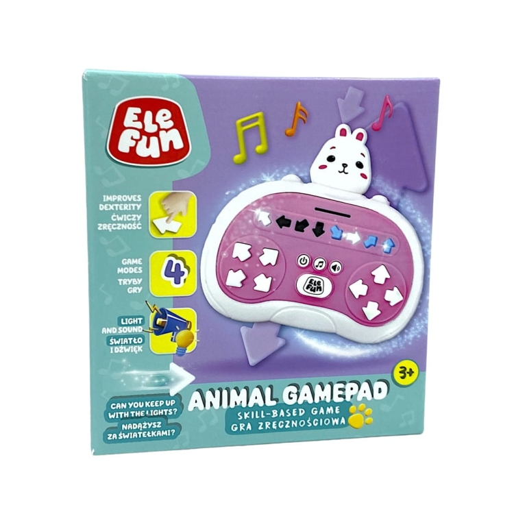 Gra zręcznościowa ANIMAL GAMEPAD ELEFUN – interaktywny pad dla dzieci