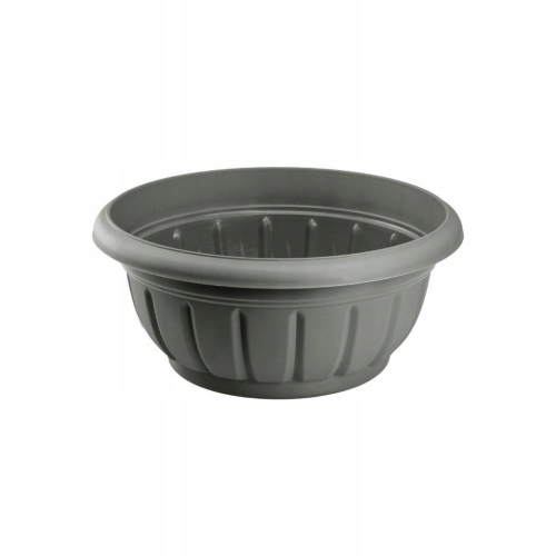 Doniczka misa Verona Verdenia 30 cm grafitowa – okrągła, 5 L