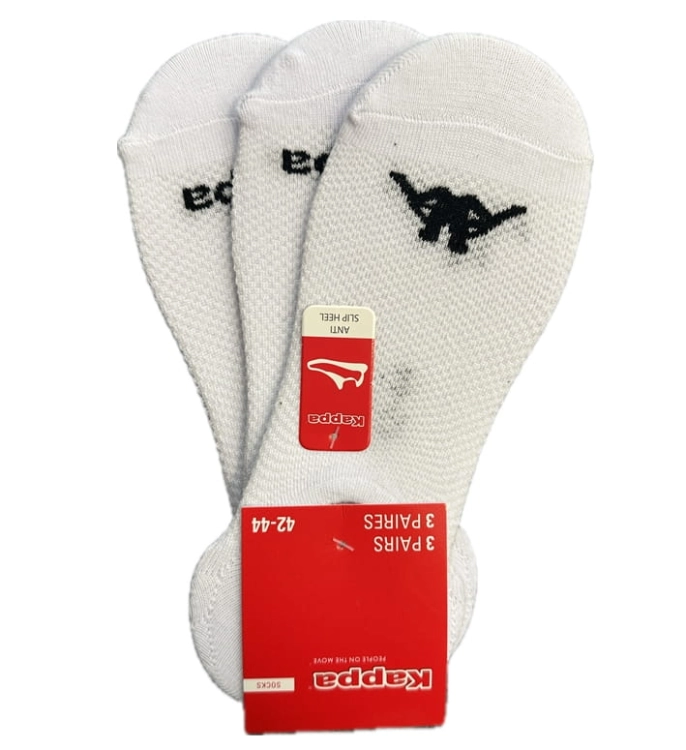 Kappa Skarpetki Stopki 3 pary białe r. 42–44 – komfort i przewiewność