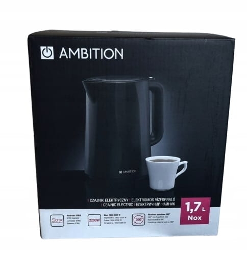 Czajnik elektryczny Ambition NOX 1,7 l czarny 2200 W Nox