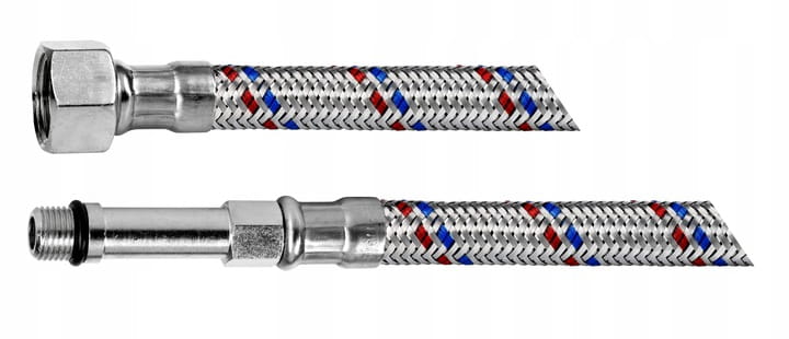 Wężyk elastyczny w oplocie do baterii Hydroland 3/8"xM10 długość 60 cm