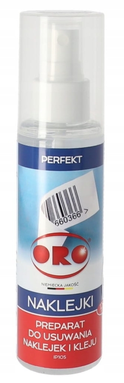 ORO preparat do usuwania naklejek 125ml z atomizerem – skuteczny spray
