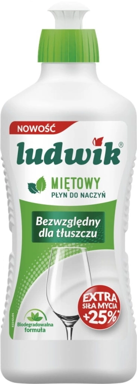 Ludwik płyn do mycia naczyń miętowy 450g – skuteczny i łagodny
