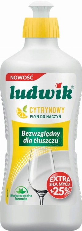 Ludwik cytrynowy płyn do mycia naczyń 0,45L – skuteczny i delikatny