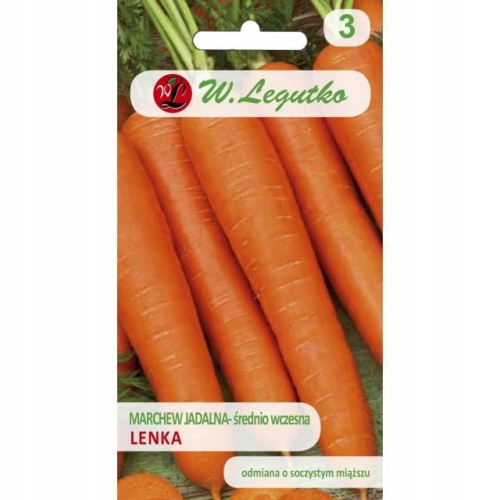 Marchew jadalna Lenka 5 g – średnio wczesna odmiana do przechowywania