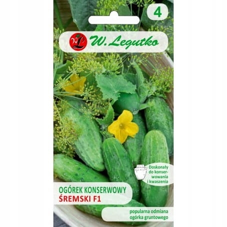 Ogórek gruntowy Śremski F1 5 g – bardzo wczesny do kwaszenia i konserwy
