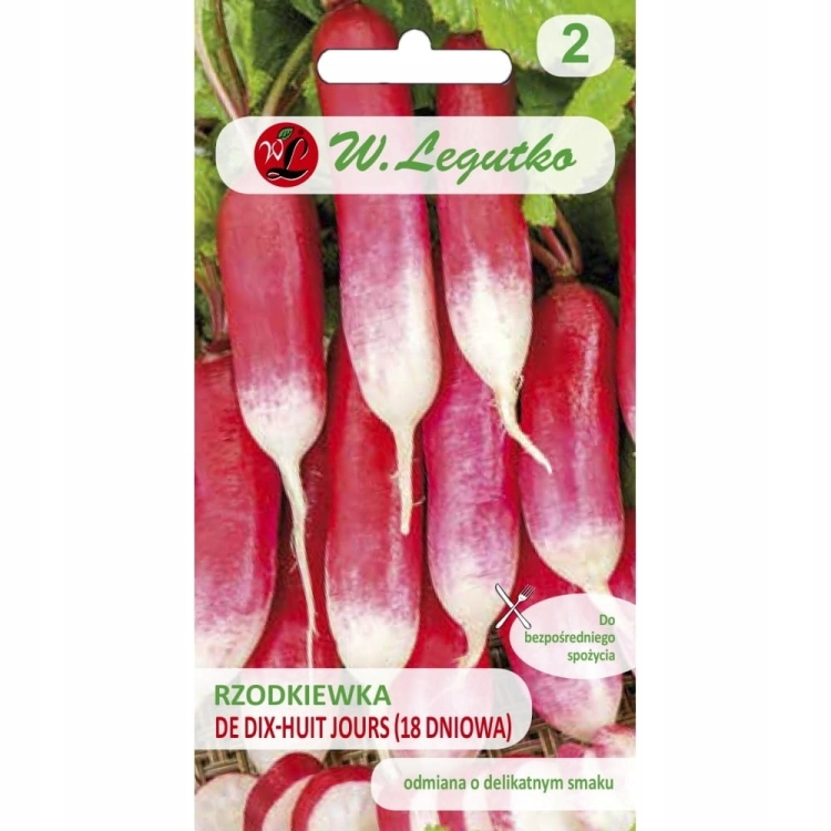 Rzodkiewka De Dix-Huit Jours 7,5 g – bardzo wczesna odmiana W. Legutko
