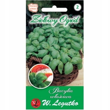 Bazylia ogrodowa 1 g – aromatyczne zioło do kuchni | W. Legutko