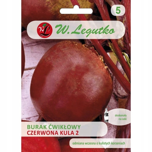 Burak ćwikłowy Czerwona Kula 2 20 g – wczesna odmiana W. Legutko