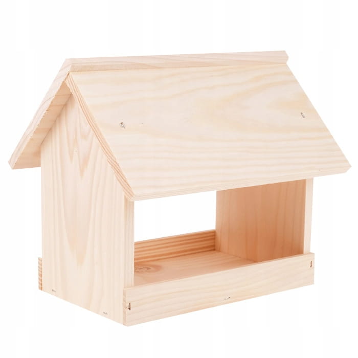Drewniany karmnik dla ptaków stojący 24×13×21 cm – Planta