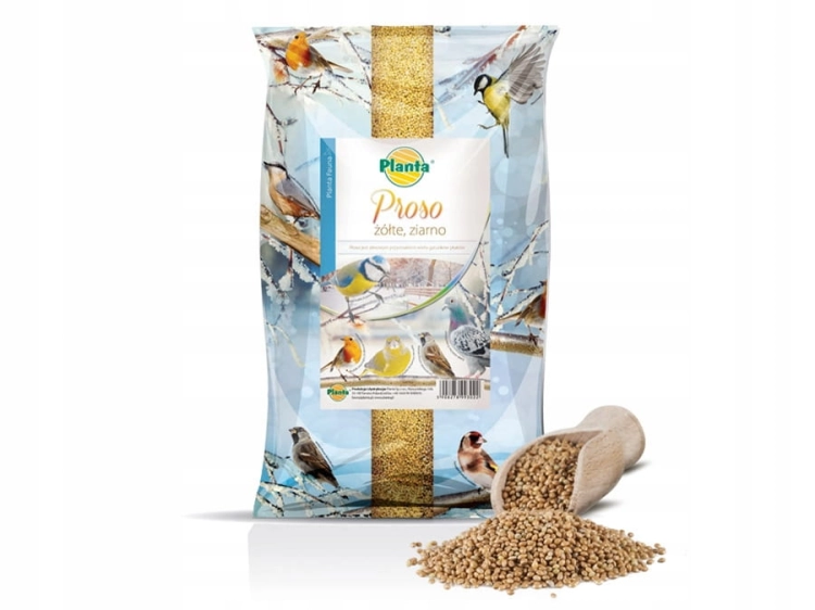 Proso żółte 1 kg – zimowy pokarm dla ptaków, wysokoenergeticzne