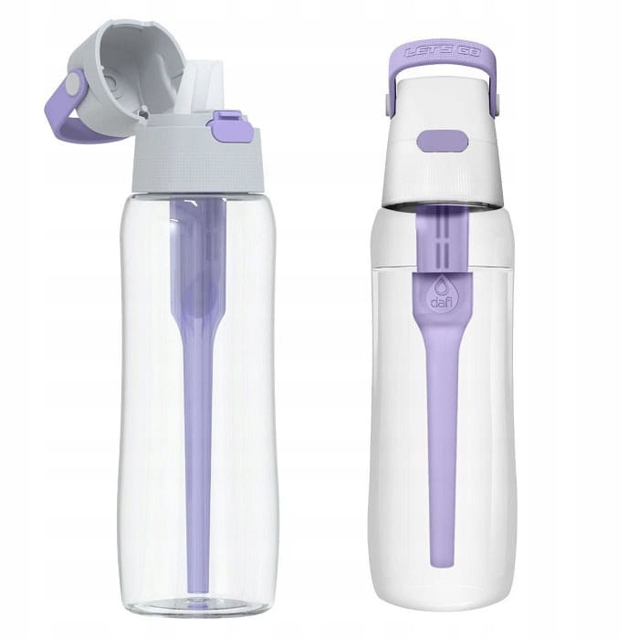 Bidon Dafi Solid 0,7L lawenda z filtrem – Tritan, filtr węglowy