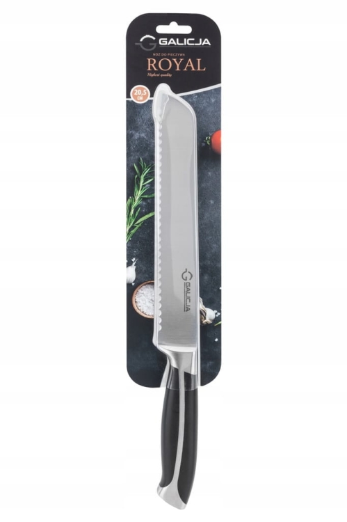 Nóż do pieczywa Galicja 33 cm – stal 3Cr14, ząbkowane ostrze