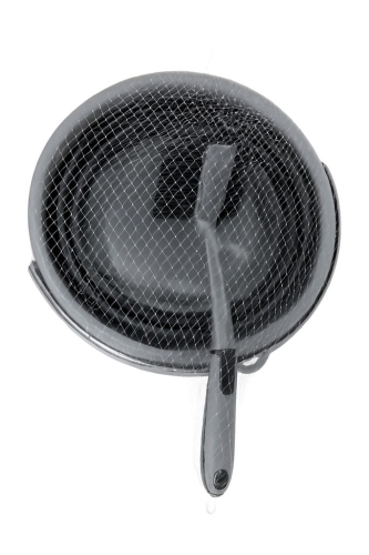 Zestaw Sprzątający z Wiaderkiem Składanym + Szczotką 30 cm – Szary