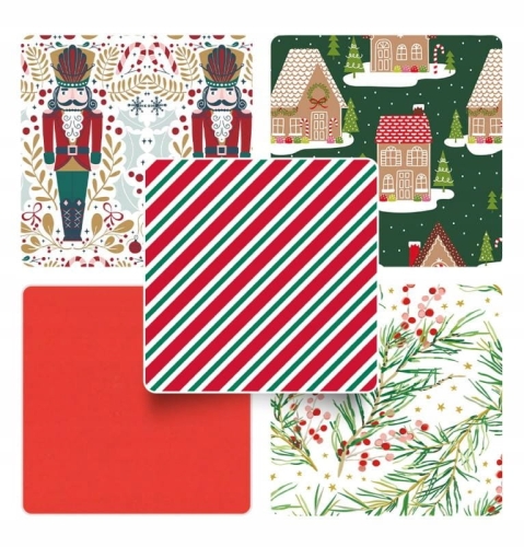 Papier pakowy świąteczny 2 m × 70 cm – dekoracyjny mix wzorów Boże Narodzen