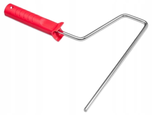 Rączka do wałka malarskiego 250 mm Ø 8 mm – chromowana, uchwyt PP