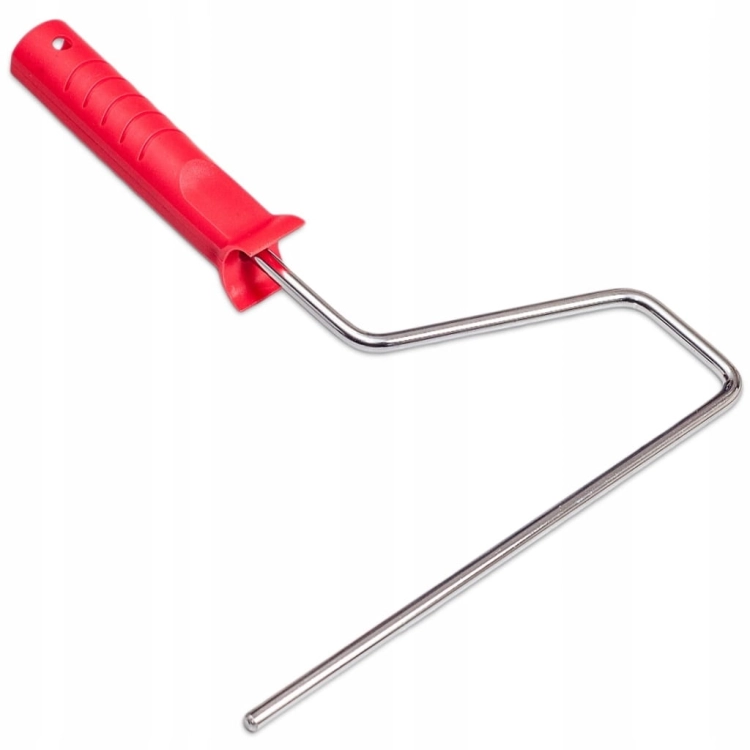 Rączka do wałka malarskiego Ø 8 mm – chromowana, z uchwytem PP