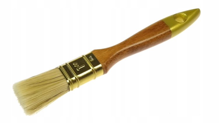 Pędzel angielski płaski lakierowany 2,5 cm – uniwersalny do malowania