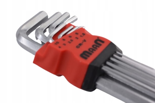 Zestaw kluczy imbusowych PROFI długich 1.5–10 mm, 9 szt. CR-V