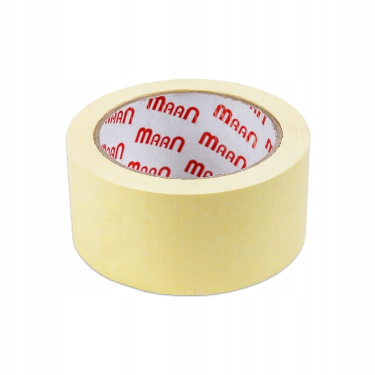 Taśma malarska 25 mm × 25 m żółta – maskująca, bez śladów