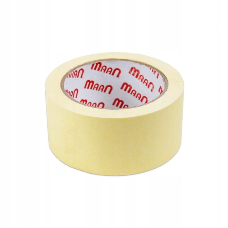 Taśma malarska 30 mm × 25 m żółta – maskująca, bez śladów