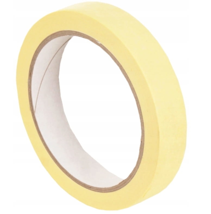 Taśma malarska żółta 19 mm x 40 m Maan – papierowa maskująca
