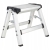 Drabina aluminiowa dwustronna składana – 150 kg 2 stopniowa