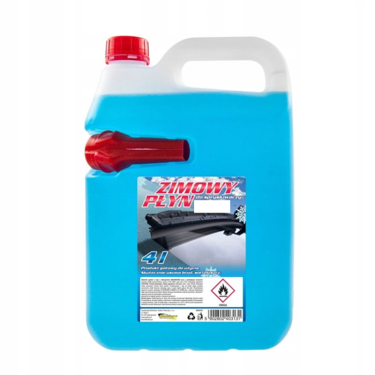 Zimowy płyn do spryskiwaczy 4L -20°C – skuteczne mycie szyb