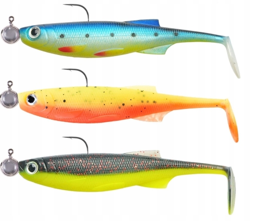 10cm-INTENSA-REGIS-TRYTON-GUMA-GLOWKA-JIGOWA-5-0-10g-UZBROJONE-3szt