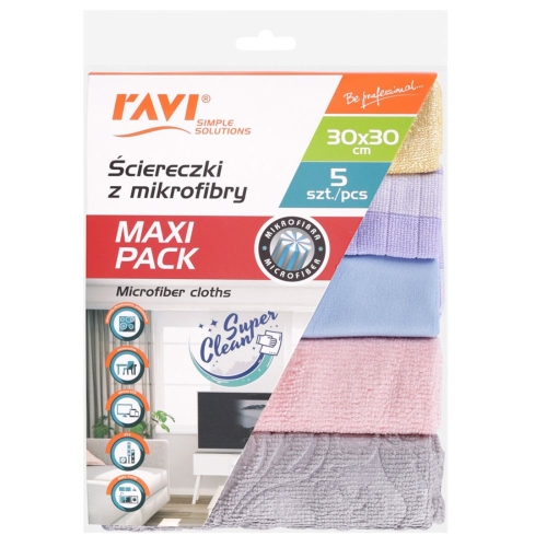 Ściereczki z mikrofibry Maxi Pack 30x30cm 5szt 10488 (Ravi) (6).jpg